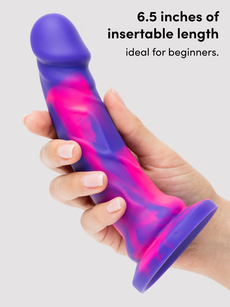 Naughtytoys Lover Luxe Realistic Multicoloured Silicone Dildo 7 Inch