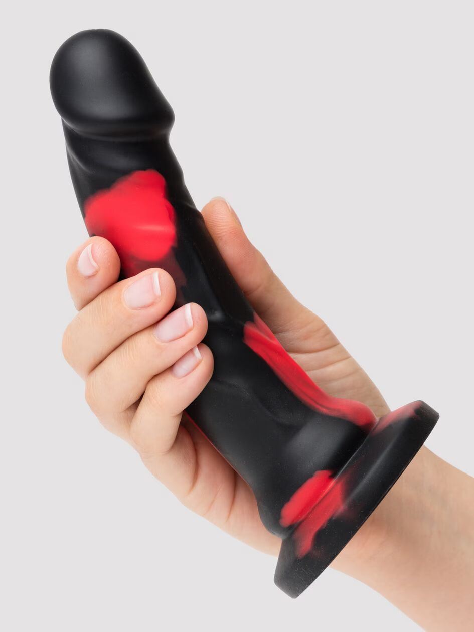 Naughtytoys Lover Luxe Realistic Multicoloured Silicone Dildo 7 Inch