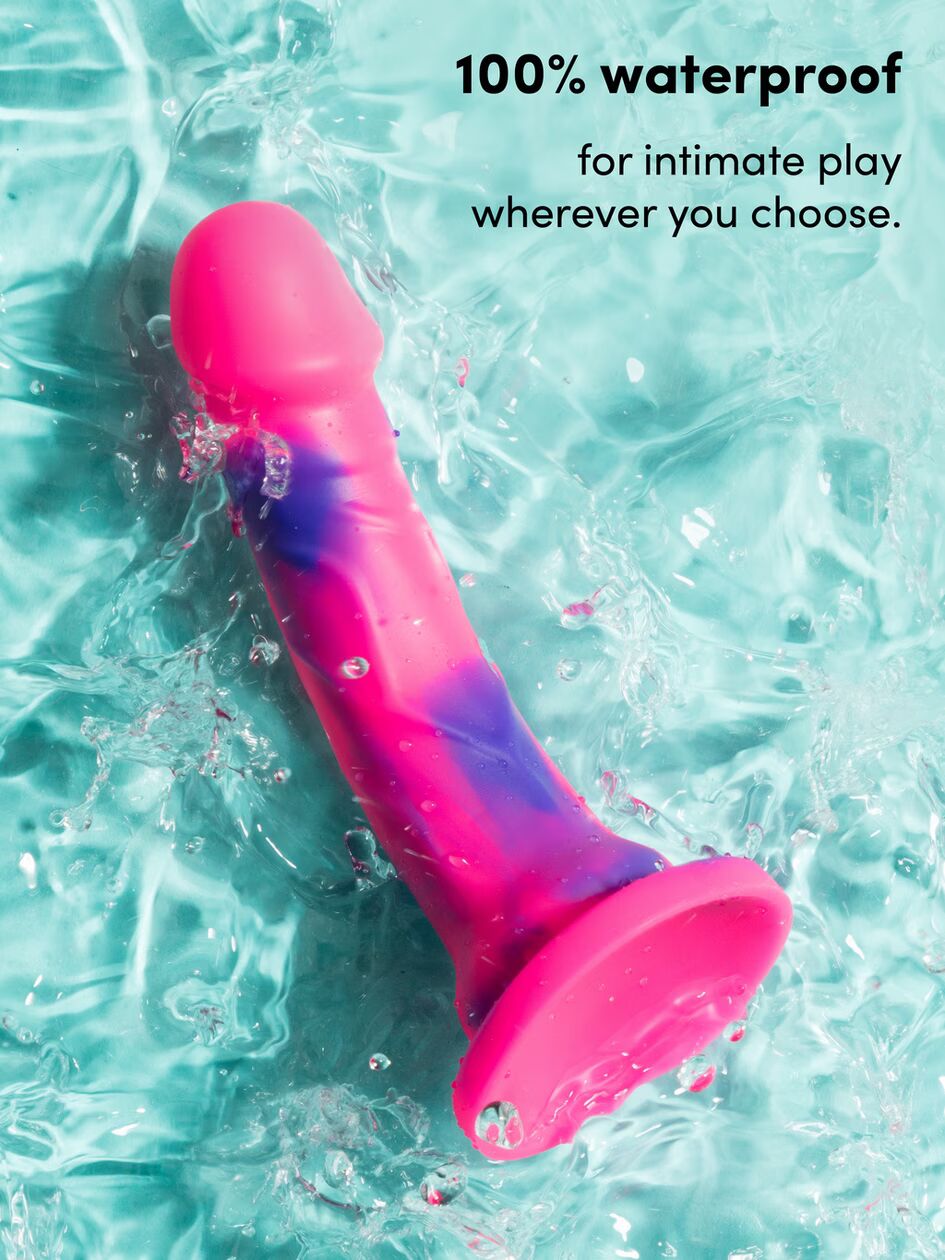 Naughtytoys Lover Luxe Realistic Multicoloured Silicone Dildo 7 Inch
