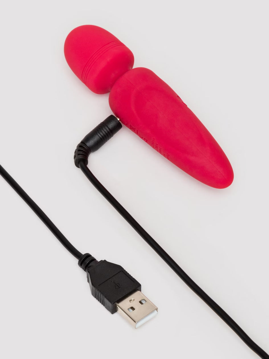 Red Silicone Mini Wand Vibrator